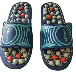 BYRIVER Men's Reflexology Foot Massager Acupuncture Sandals Size Assorted